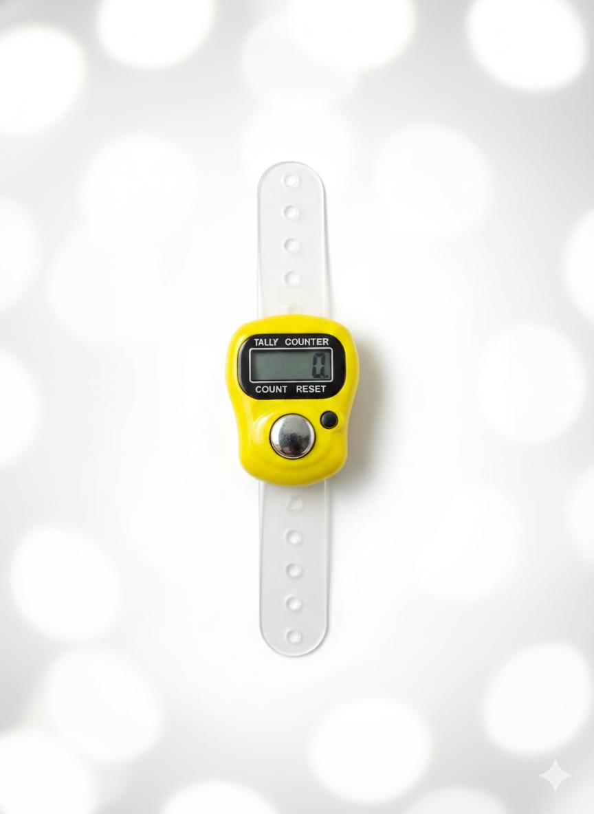 Electronic Digital Tally Counter Ring — Finger Mala Counter | Pack of 1